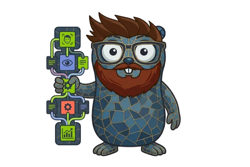 Mozzy, the Mosaigo mascot